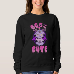 Camiseta 666 Cute L Cute Satanic Pentagram Baphomet