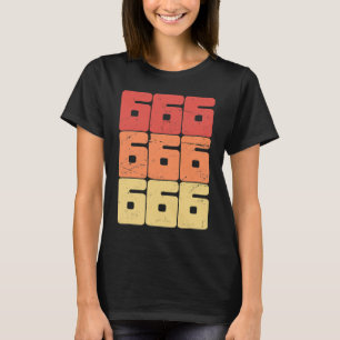 Camiseta 666 Número da Besta Satânico Oculto Pagão Góthico