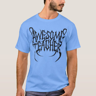 Camiseta 666 Satanic ROCK STAR teacher Dark METAL logo Prem