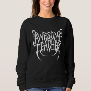 Camiseta 666 Símbolo metálico negro sangrento do professor 