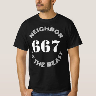 Camiseta 667 Vizinho Da Besta - v2 (branco)