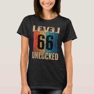 Camiseta 66 º Aniversário do Nível de Vintagem Desbloqueada