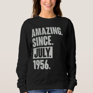 Camiseta 66 anos, 66 anos, aniversário incrível desde julho
