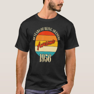 Camiseta 66 anos de espetacular 1956 66º aniversário