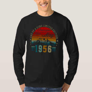 Camiseta 66 anos de idade maio de 1956 66º aniversário