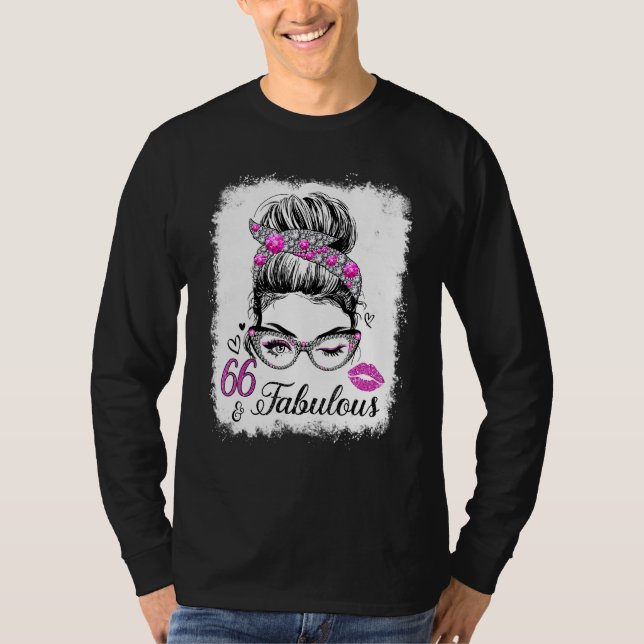 Camiseta 66 E Fabuloso Desde 1956, Aniversário Rainha 66 An (Frente)