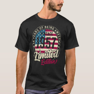 Camiseta 66.o aniversário Vintage 1957 Bday Group 66 Anos