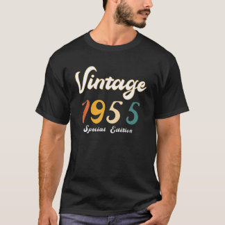 Camiseta 67ª Festa de aniversário Oferece 67 Antigos 1955 S