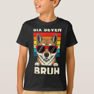 Camiseta 67 Animais Engraçado 67 Brainrot Juventude Cães Ki