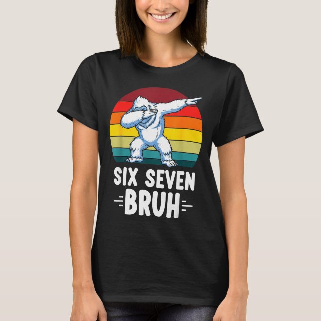 Camiseta 67 Animals Funny 67 Brainrot Youth Kids Yeti 67  (Frente)