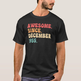 Camiseta 67 anos 67 de dezembro Último aniversário para mul