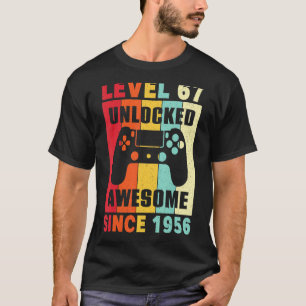 Camiseta 67 Anos De Idade Incrível Desde 1956 Mulheres Home