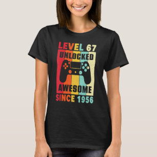 Camiseta 67 Anos De Idade Incrível Desde 1956 Mulheres Home
