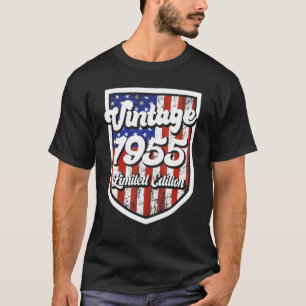 Camiseta 67 anos Vintage 1955 67º aniversário