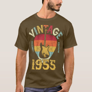Camiseta 67 anos Vintage 1955 Guitar Pick 67th Birthday