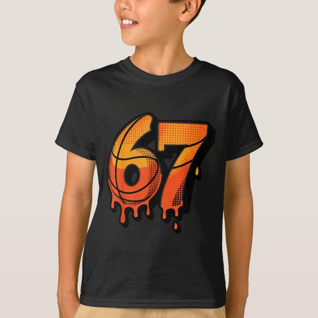 Camiseta 67 Basketball Ice Cream Drip Six Seven  (Frente)