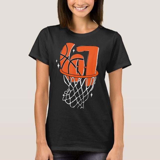 Camiseta 67 Basketball Six Seven 6 7 Meme Funny 67 Basketba (Frente)