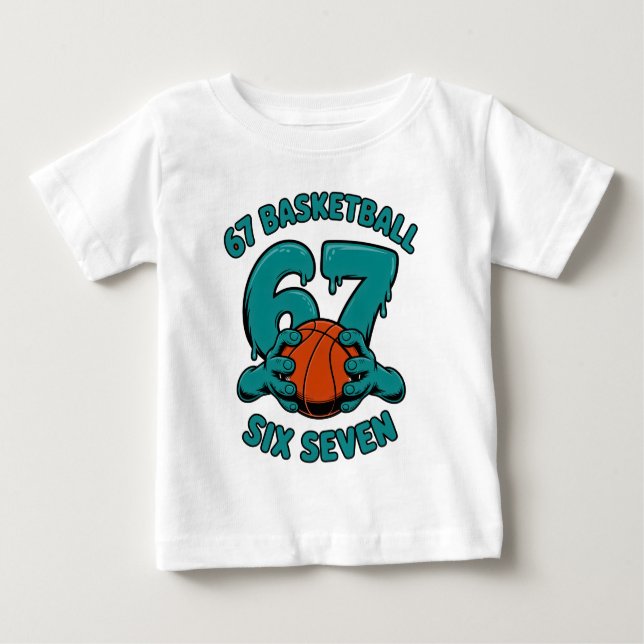 Camiseta 67 Basketball Six Seven Sports Meme (Frente)