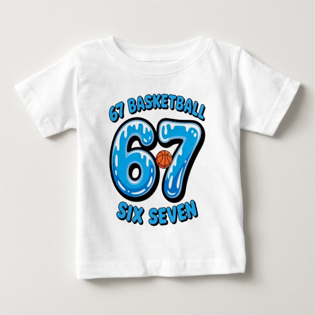 Camiseta 67 Basketball Six Seven Sports Meme Tee (Frente)