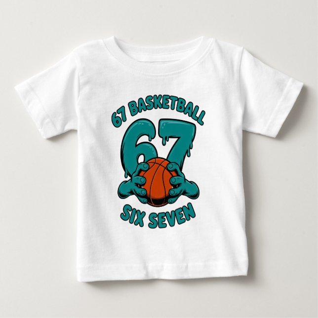 Camiseta 67 Basquete Seis Sete Esportes Meme (Frente)