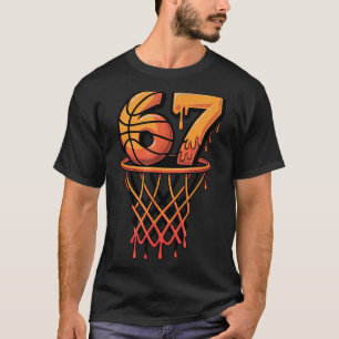 Camiseta 67 Basquete Sorvete Gotejamento Seis Sete