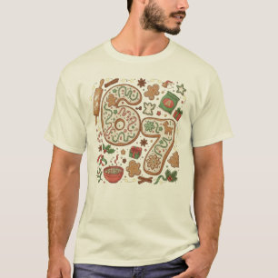 Camiseta 67 Biscoito de Gengibre Engraçado 6 7 Seis Sete Fe