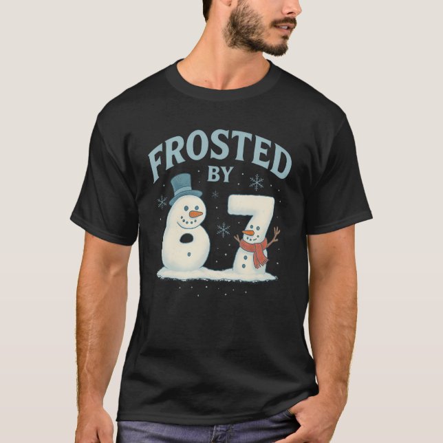 Camiseta 67 Boneco de Neve de Natal 6 7 Meme da Internet Na (Frente)