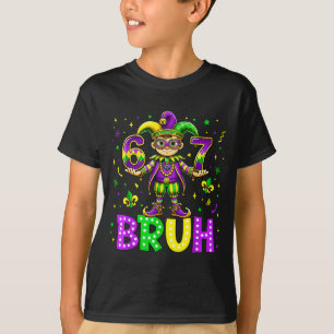 Camiseta 67 Bruh Meme Carnaval Terça-feira Gorda Feliz Carn