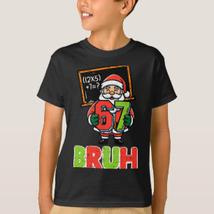 Camiseta 67 Bruh Papai Noel Natal Divertido 6 7 Meme Xmas M