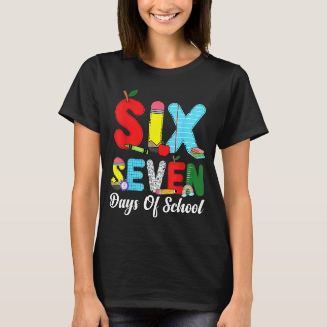 Camiseta 67 Days Of School Shirt Teacher Kids Funny 67 Meme (Frente)