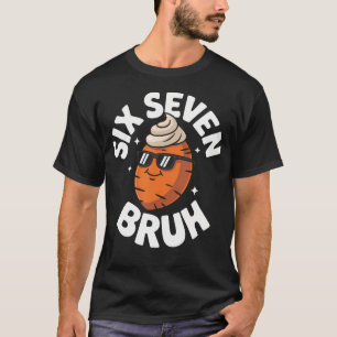 Camiseta 67 Dia de Ação de Graças Engraçado Seis Sete Meme