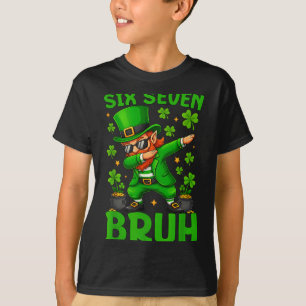 Camiseta 67 Dia de São Patrício Divertido Seis Sete Meme Le