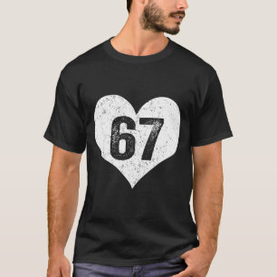 Camiseta 67 Dia dos Namorados Divertido Six Seven 6 7 Meme 