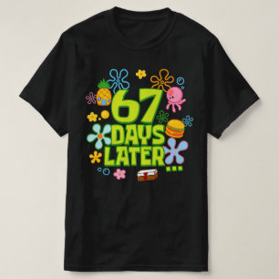 Camiseta 67 Dias Depois 67º Dia de Escola l Meme Six Seven 