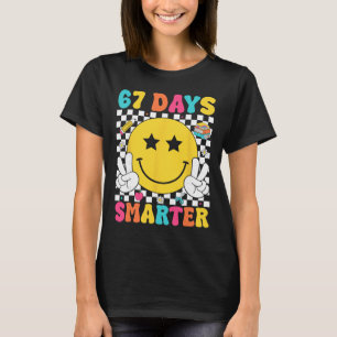 Camiseta 67 Dias Mais Inteligente 67 Meme 6 7 Números Seis