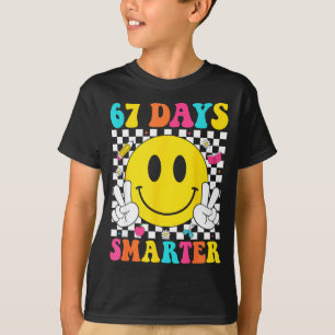 Camiseta 67 Dias Mais Inteligente Divertido Seis Sete 6 7 M