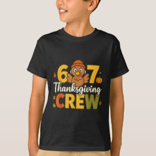 Camiseta 67 Equipe de Ação de Graças Combinando Peru Seis S