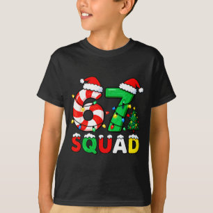 Camiseta 67 Esquadra Natal Cane de Açúcar Natal Meme Xmas
