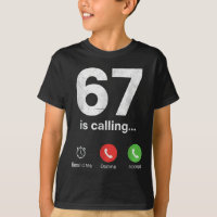 67 Está Ligando Funny Gen Z Gíria Meme Tela do Tel