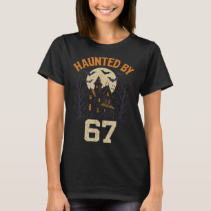 Camiseta 67 Fantasia de Halloween do Meme Assombrada por 6-