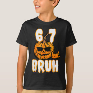 Camiseta 67 Fantasia de Rot de Cérebro de Meme de Halloween