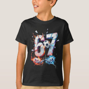 Camiseta 67 Futebol Seis Sete Futebol 6 7 Crianças Meninos