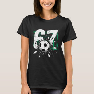 Camiseta 67 Futebol Six Seven 6 7 Meme 67 Para Meninos Home