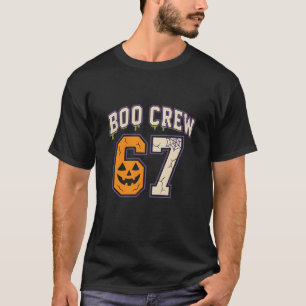 Camiseta 67 Halloween Boo Crew Jersey Esportivo Meme Brainr