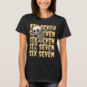 Camiseta 67 Halloween Divertido Seis Sete Meme Brainrot Esq
