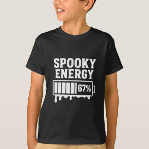 Camiseta 67 Halloween Energético Assustador Meme Rotação Ce