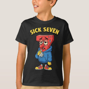 Camiseta 67 Homens Mulheres Seis Sete Humor Meme Brainrot S