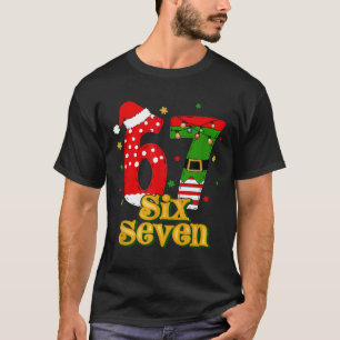 Camiseta 67 Mais Meme Candy Cane Seis Sete Crianças Homens 