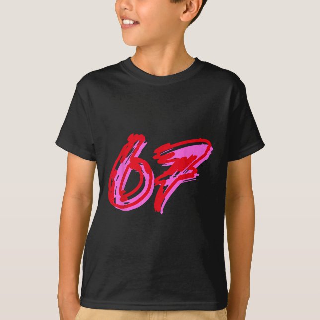 Camiseta 67 Meme  (Frente)