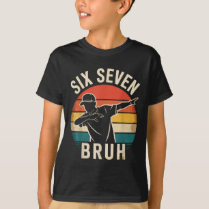 Camiseta 67 Meme 6 7 Números Dabbing Seis Sete Bruh Diverti